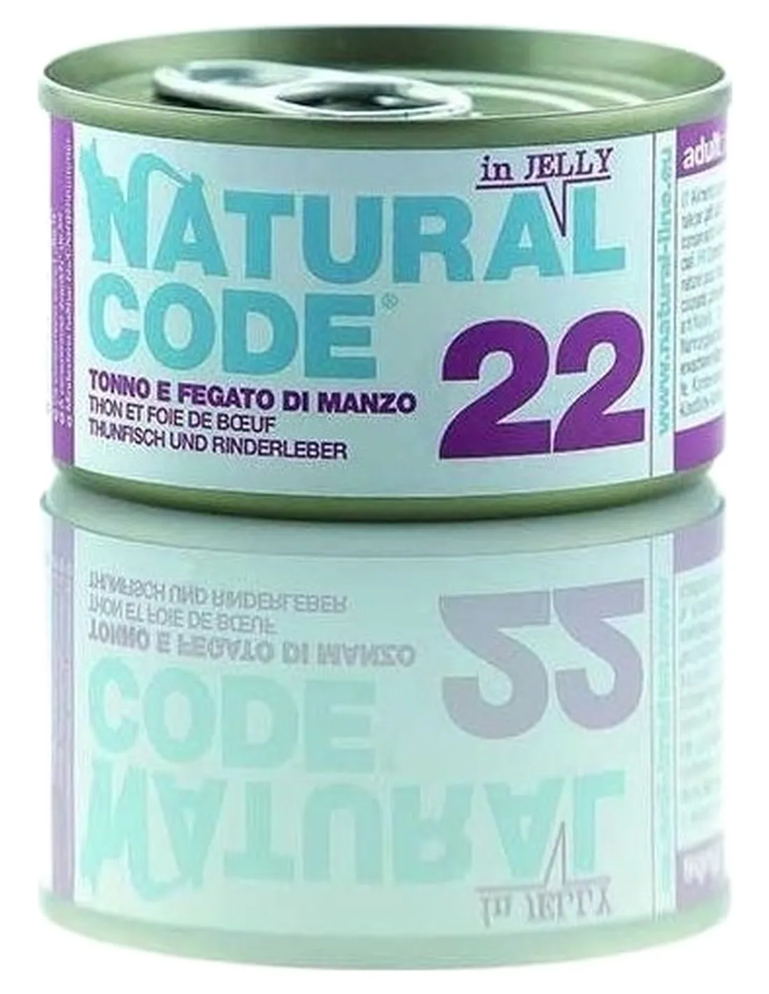 Natural code 22 gatto tonno e fegato di manzo soft jelly 85 gr  