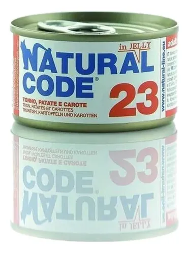 Natural code 23 gatto tonno patate e carote soft jelly 85 gr