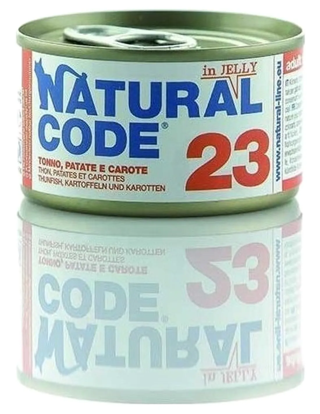 Natural code 23 gatto tonno patate e carote soft jelly 85 gr  
