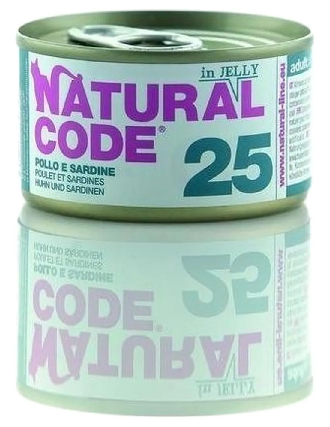 Natural code 25 gatto pollo e sardine soft jelly 85 gr  