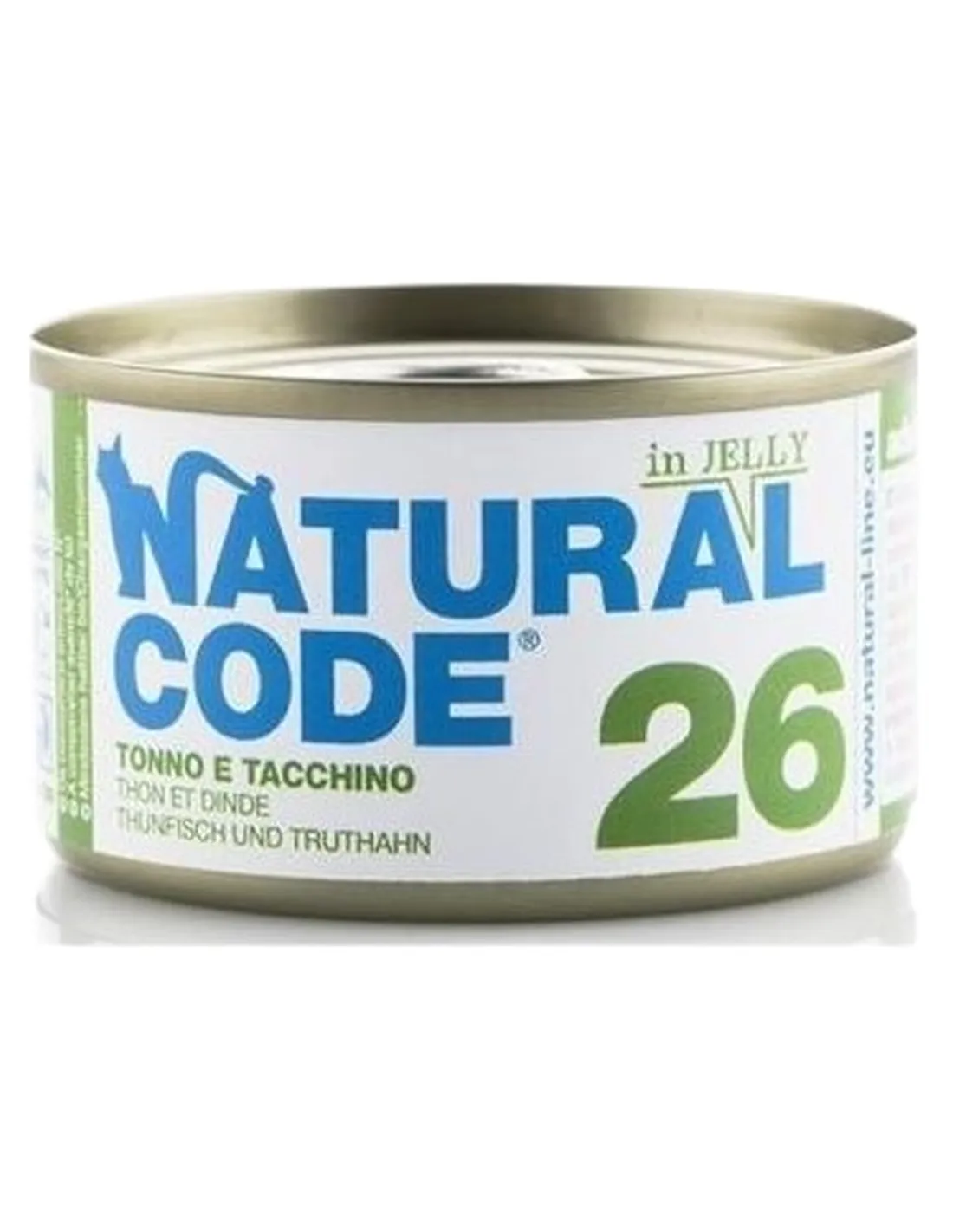Natural code 26 gatto tonno e tacchino soft jelly 85 gr  