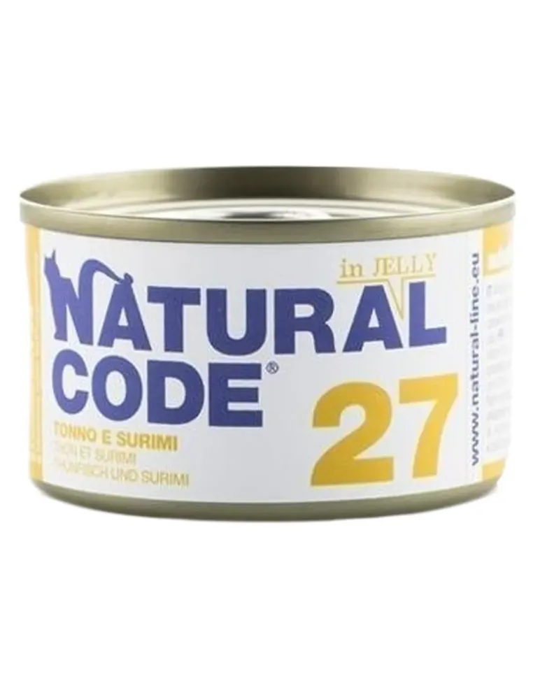 Natural code 27 gatto tonno e surimi soft jelly 85 gr  