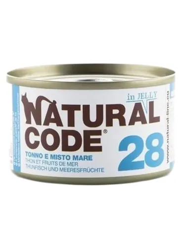 Natural code 28 gatto tonno e misto mare soft jelly 85 gr