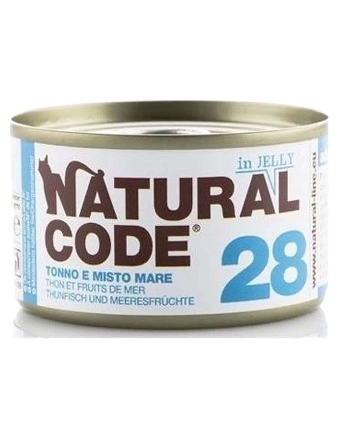 Natural code 28 gatto tonno e misto mare soft jelly 85 gr  
