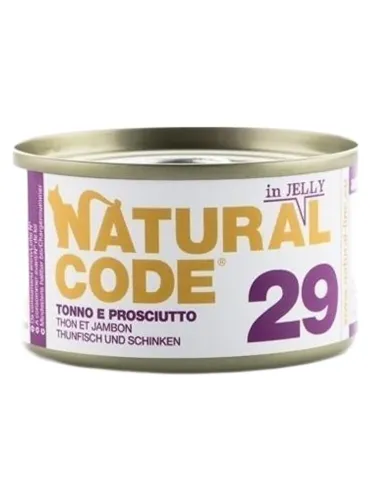 Natural code 29 gatto tonno e prosciutto soft jelly 85 gr  
