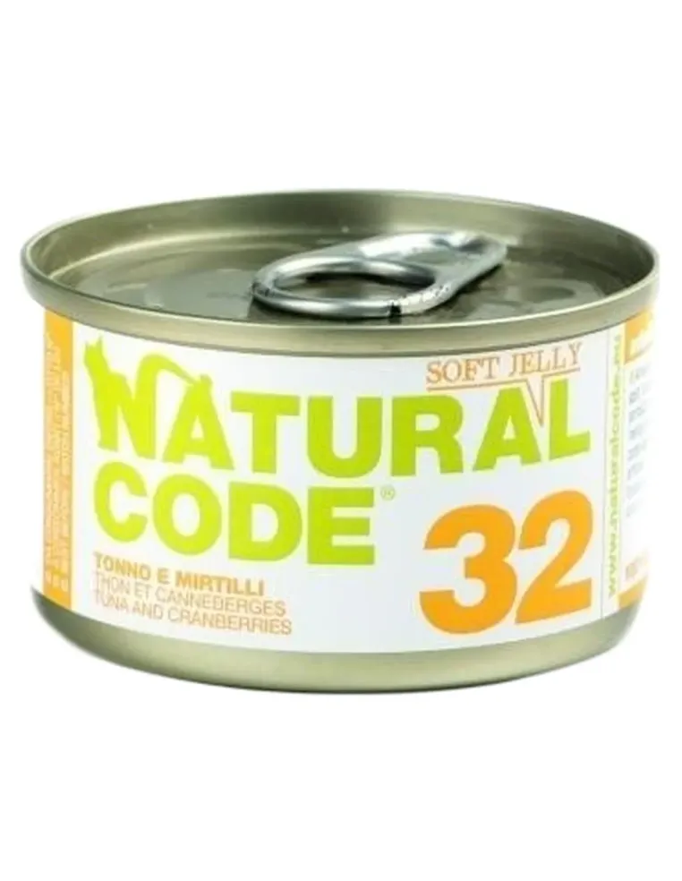 Natural code 32 gatto tonno e mirtilli soft jelly 85 gr  