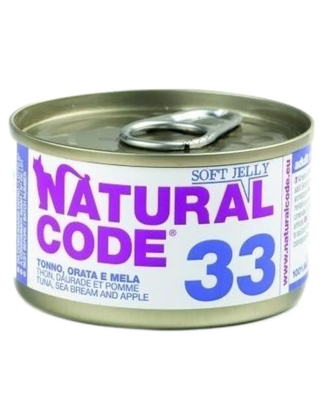 Natural code 33 gatto tonno orata e amaranto soft jelly 85 gr  