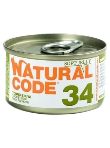 Natural code 34 gatto tonno e kiwi soft jelly 85 gr