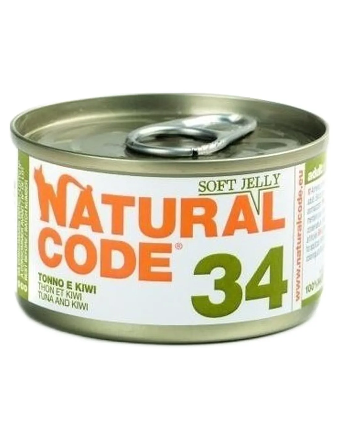 Natural code 34 gatto tonno e kiwi soft jelly 85 gr  