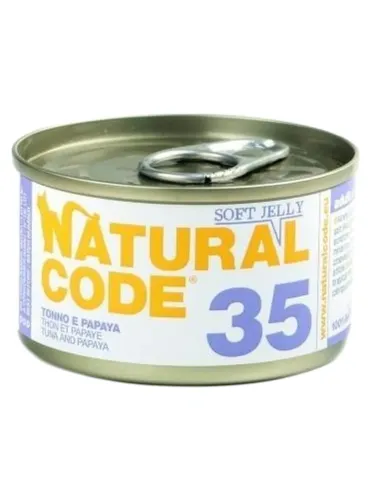 Natural code 35 gatto tonno e papaya soft jelly 85 gr  