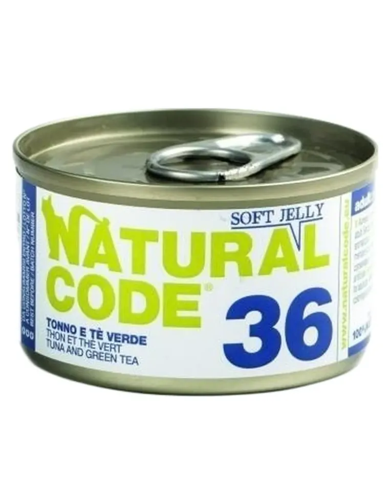 Natural code 36 gatto tonno e te verde soft jelly 85 gr  