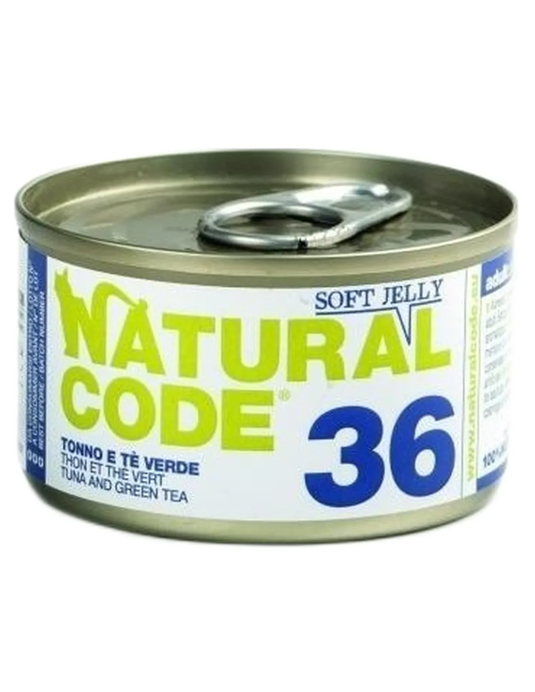 Natural code 36 gatto tonno e te verde soft jelly 85 gr   Natural code 36 gatto tonno e te verde soft jelly 85 gr