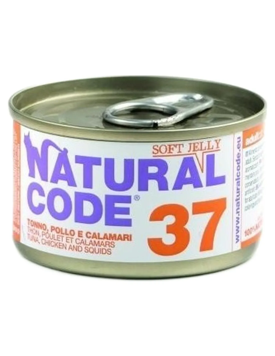 Natural code 37 gatto tonno pollo e calamari soft jelly 85 gr  