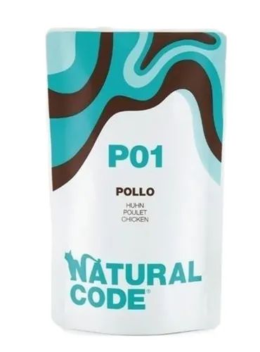 Natural code P01 gatto pollo 70 gr  