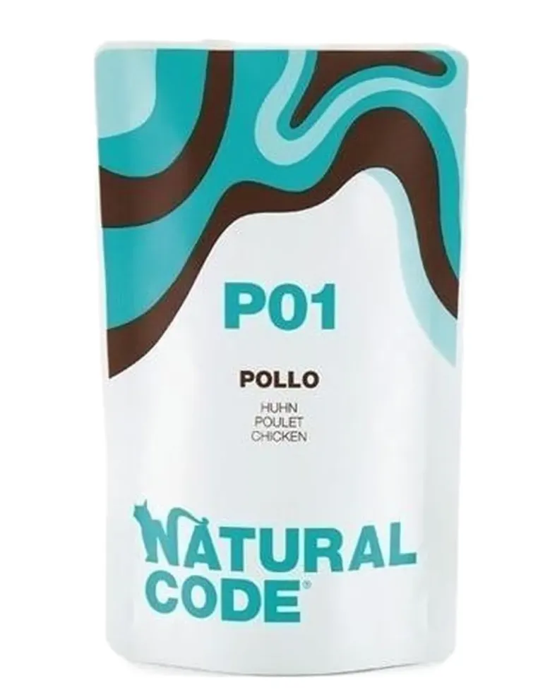 Natural code P01 gatto pollo 70 gr  