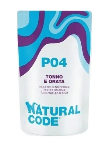 Natural code P04 gatto tonno e orata 70 gr  