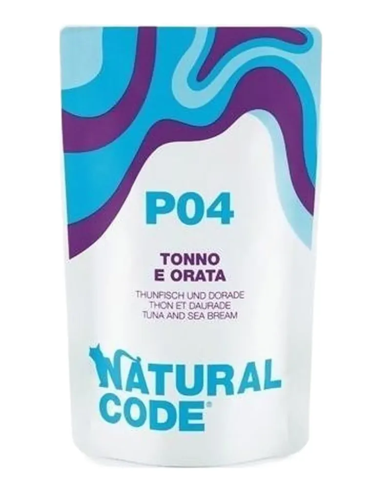 Natural code P04 gatto tonno e orata 70 gr  