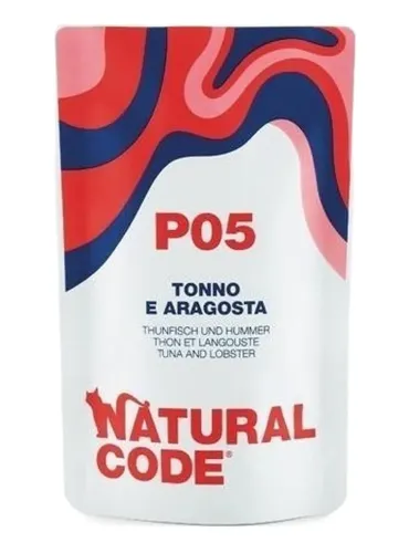 Natural code P05 gatto tonno e aragosta 70 gr  