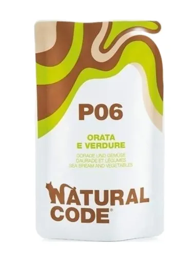 Natural code P06 gatto orata e verdure 70 gr  