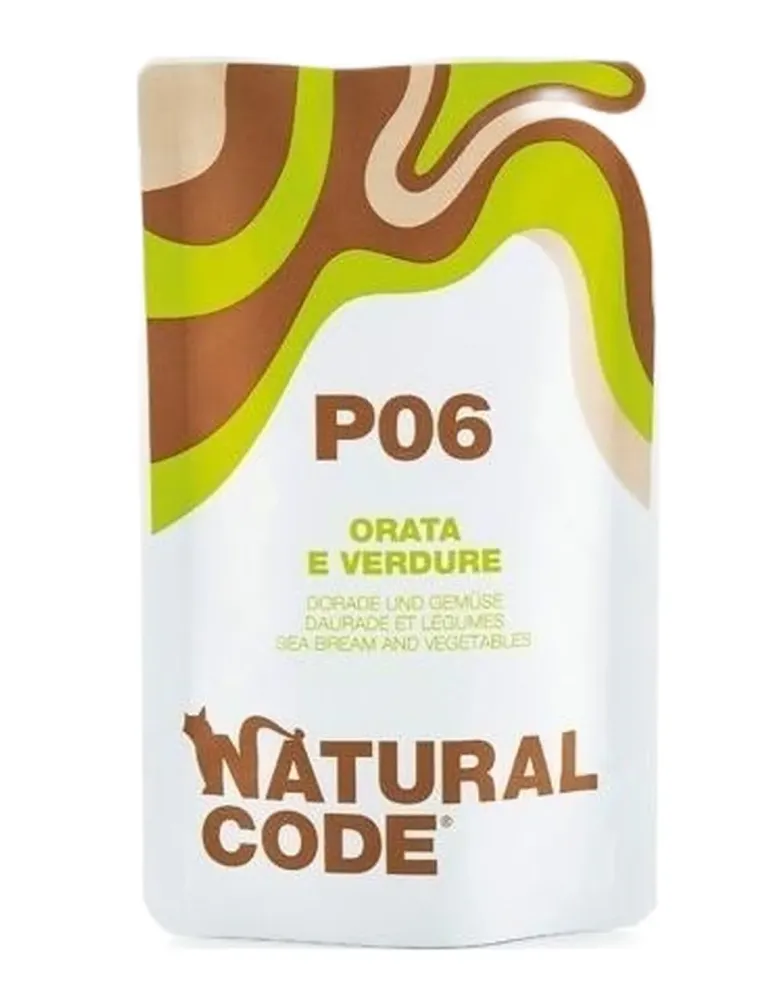 Natural code P06 gatto orata e verdure 70 gr  