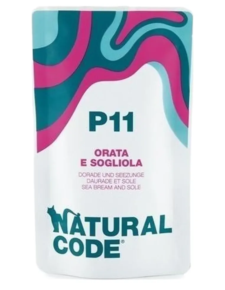Natural code P11 gatto orata e sogliola 70 gr  