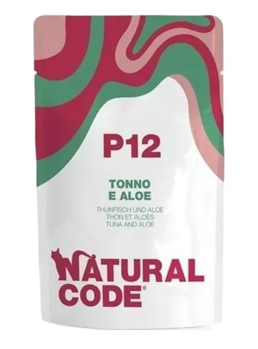 Natural code P12 gatto tonno e aloe 70 gr  