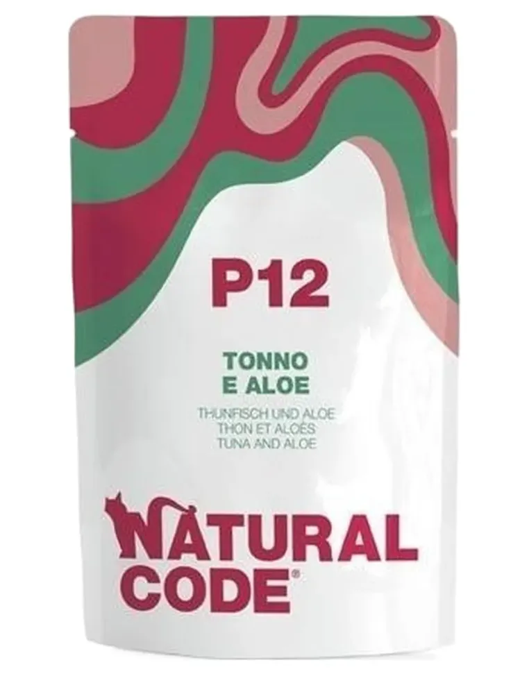 Natural code P12 gatto tonno e aloe 70 gr  