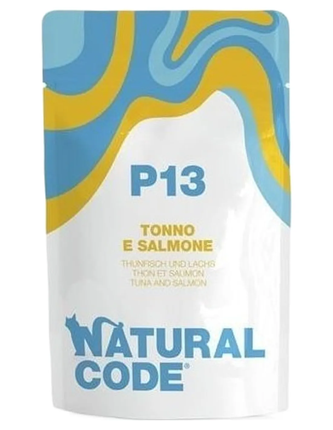 Natural code P13 gatto tonno e salmone 70 gr  