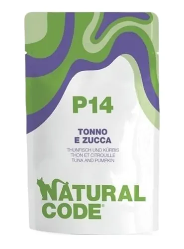 Natural code P14 gatto tonno e zucca 70 gr  