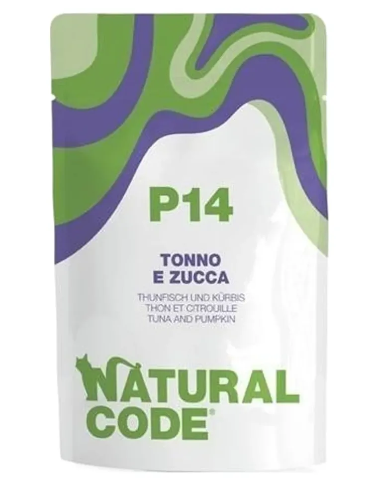 Natural code P14 gatto tonno e zucca 70 gr  