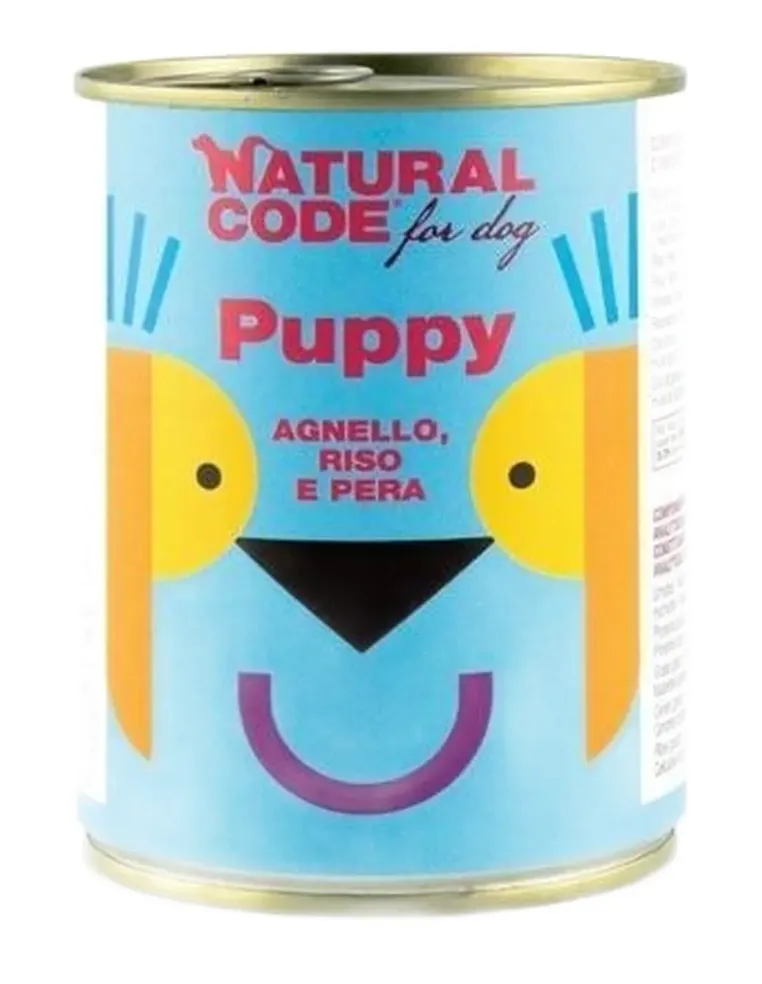 Natural code 02 cane puppy agnello riso e pera 400 gr  