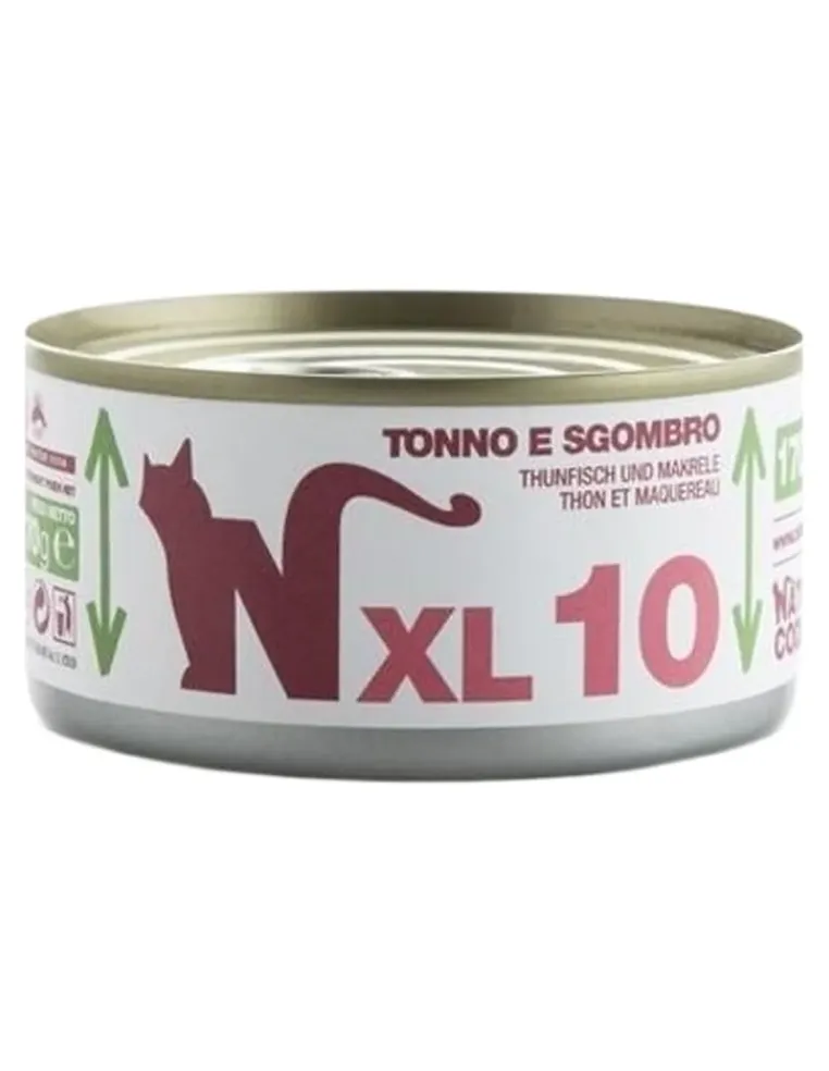 Natural code xl 10 gatto tonno e sgombro 170 gr  