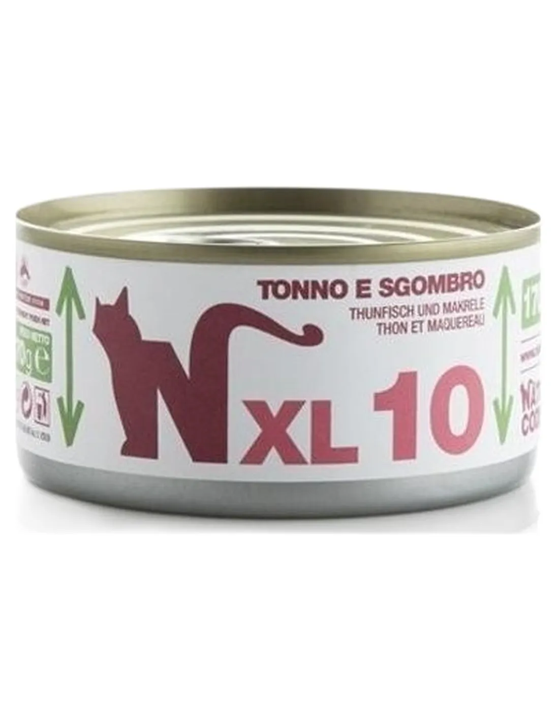 Natural code xl 10 gatto tonno e sgombro 170 gr  