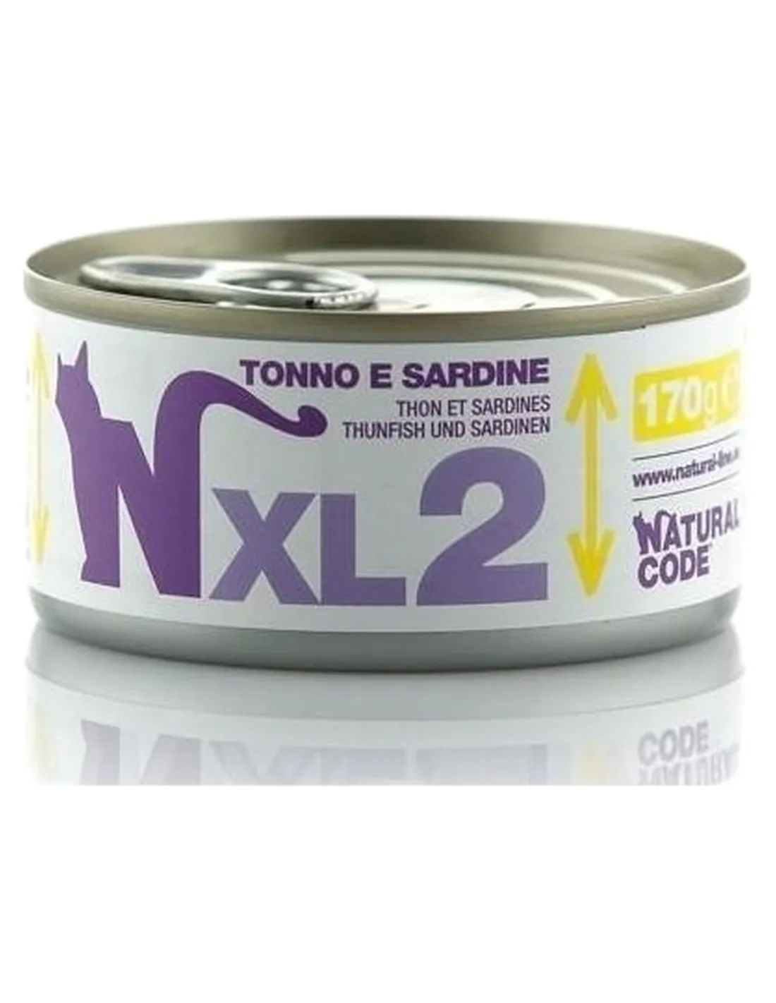 Natural code xl 2 gatto tonno e sardine 170 gr  
