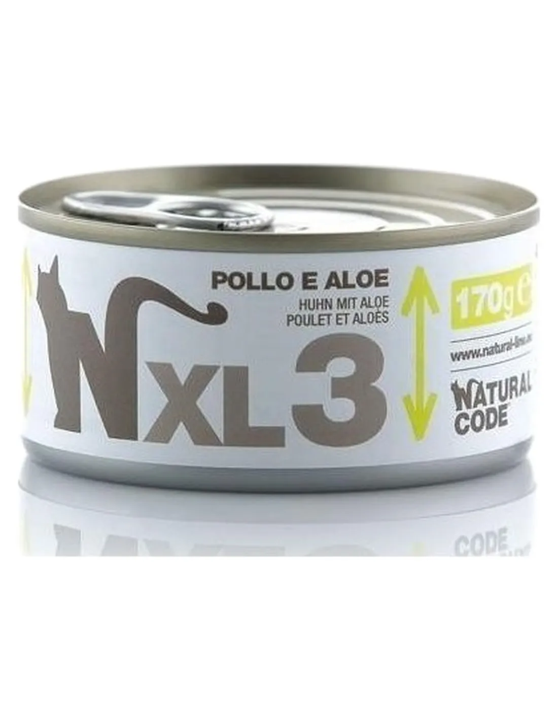 Natural code xl 3 gatto pollo e aloe 170 gr  