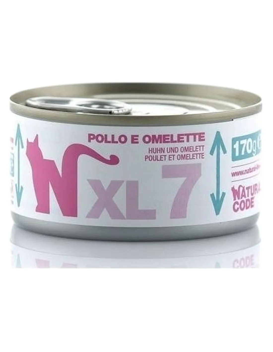 Natural code xl 7 gatto pollo e omelette 170 gr  