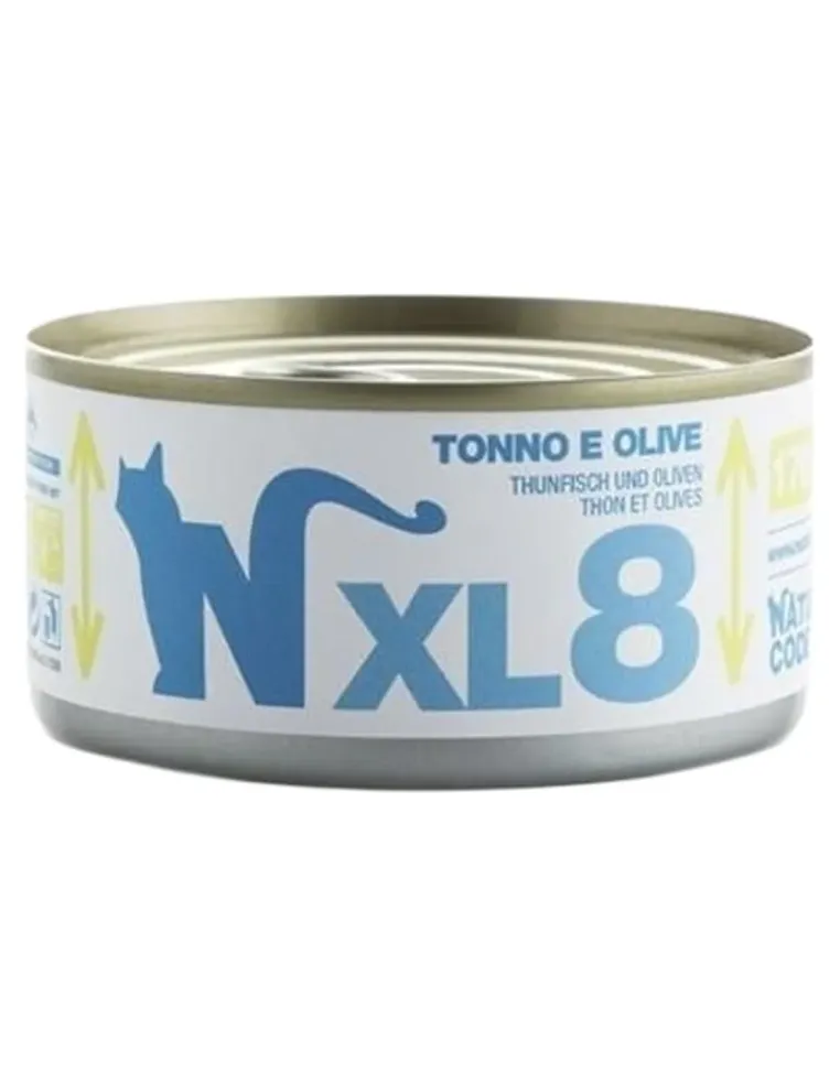 Natural code xl 8 gatto tonno e olive 170 gr  