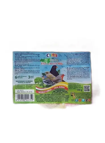 Cliffi nature "fat ball mix" 6 x 90 gr  