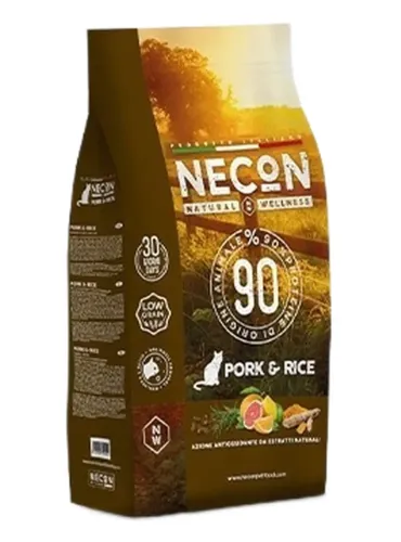 Necon natural wellness gatto adult maiale e riso 1,5 kg  
