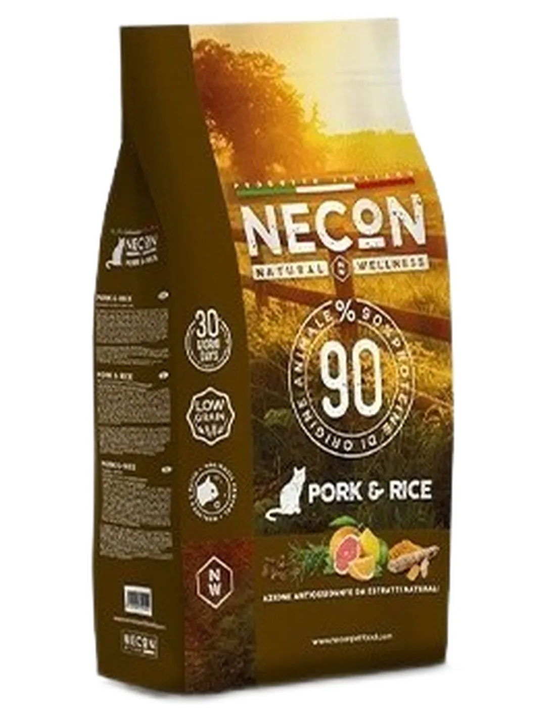 Necon natural wellness gatto adult maiale e riso 1,5 kg  
