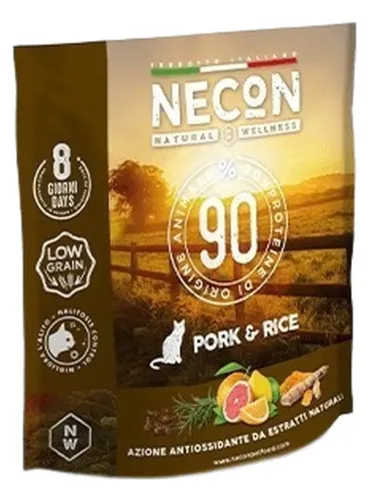 Necon natural wellness gatto adult maiale e riso 400 gr  