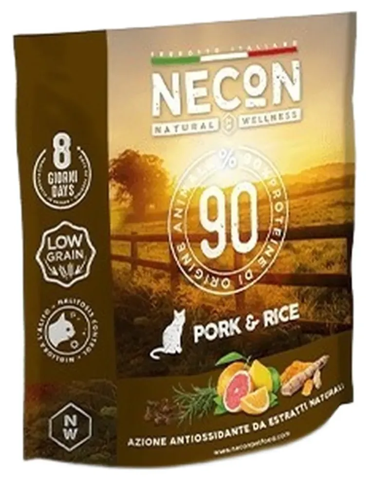 Necon natural wellness gatto adult maiale e riso 400 gr  