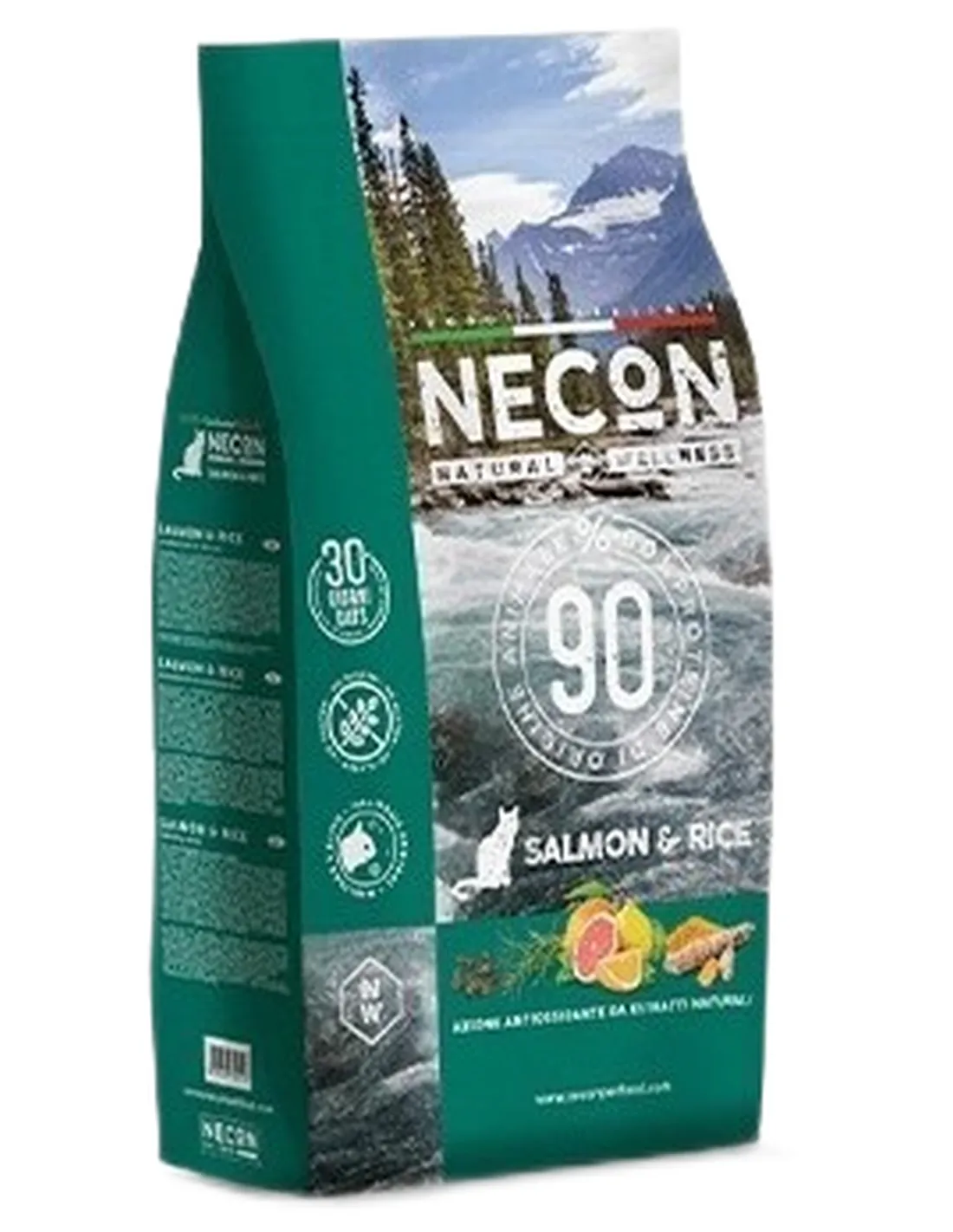 Necon natural wellness gatto adult salmone e riso 1,5 kg   Necon natural wellness gatto adult salmone e riso 1,5 kg