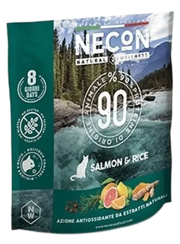 Necon natural wellness gatto adult salmone e riso 400 gr  