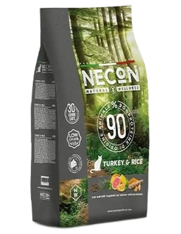 Necon natural wellness gatto adult tacchino e riso 1,5 kg  