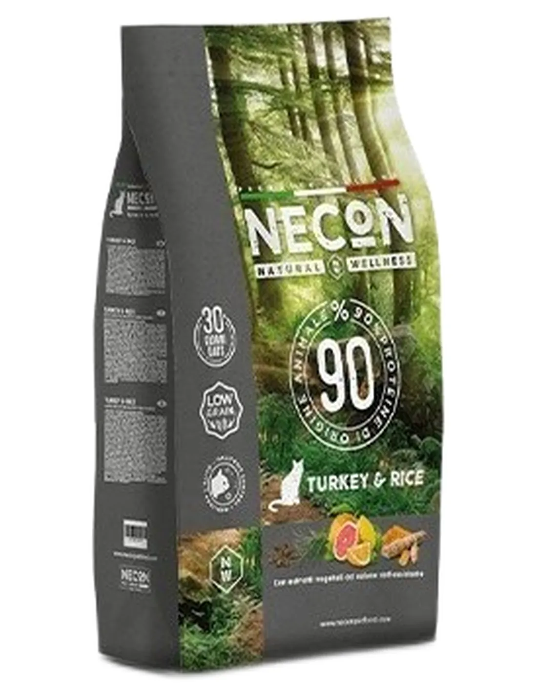 Necon natural wellness gatto adult tacchino e riso 1,5 kg  