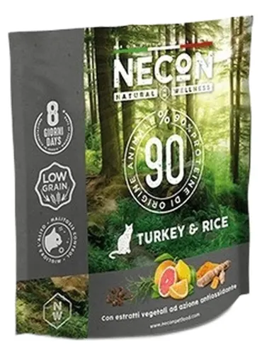 Necon natural wellness gatto adult tacchino e riso 400 gr  