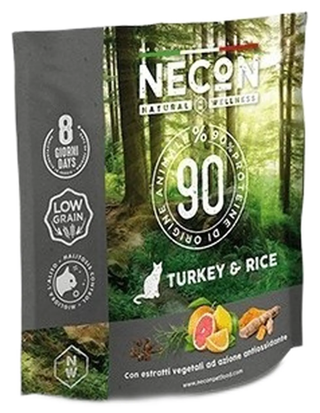 Necon natural wellness gatto adult tacchino e riso 400 gr  