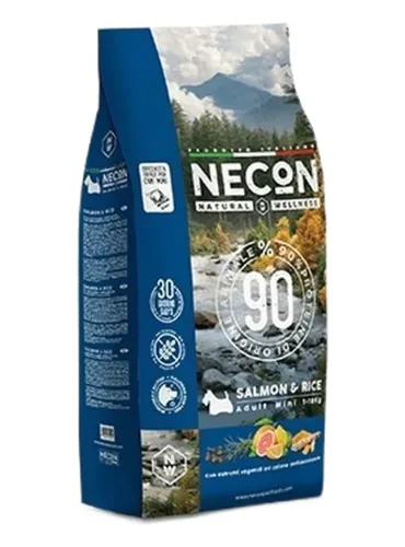 Necon natural wellness cane adult mini salmone e riso 2 kg