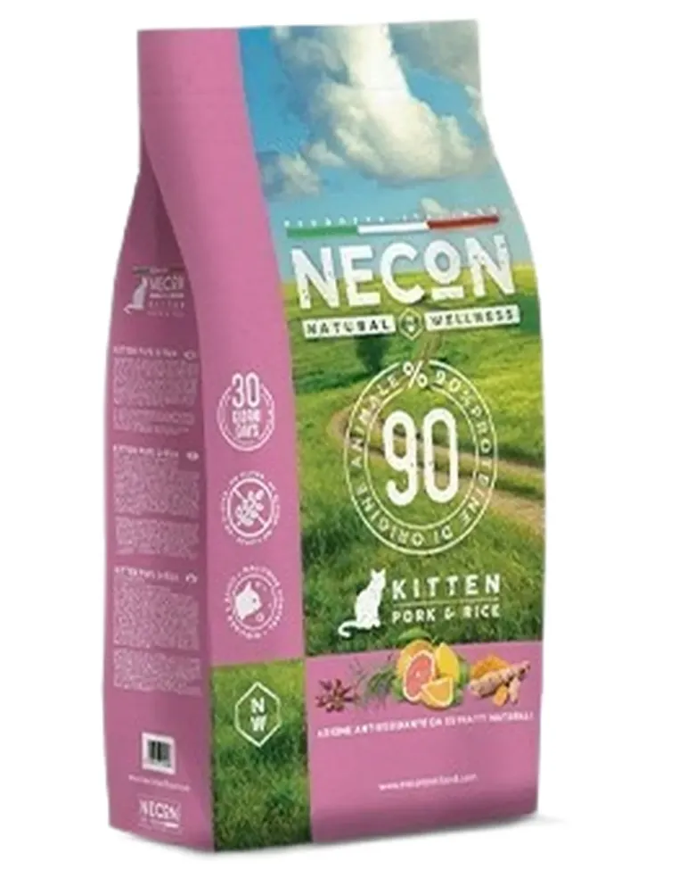 Necon natural wellness kitten maiale e riso 1,5 kg  